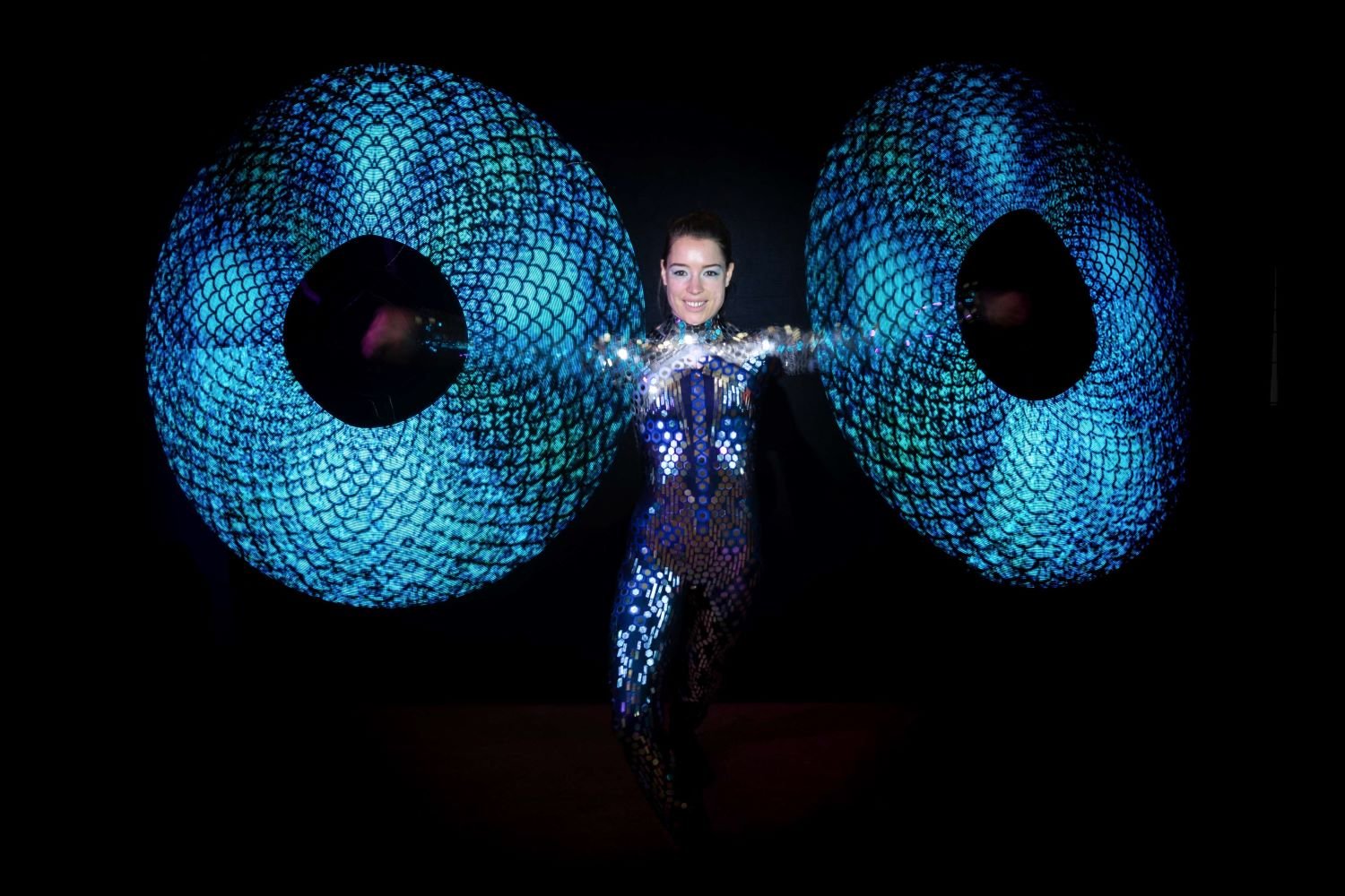 Inge Evers met visual poi's.