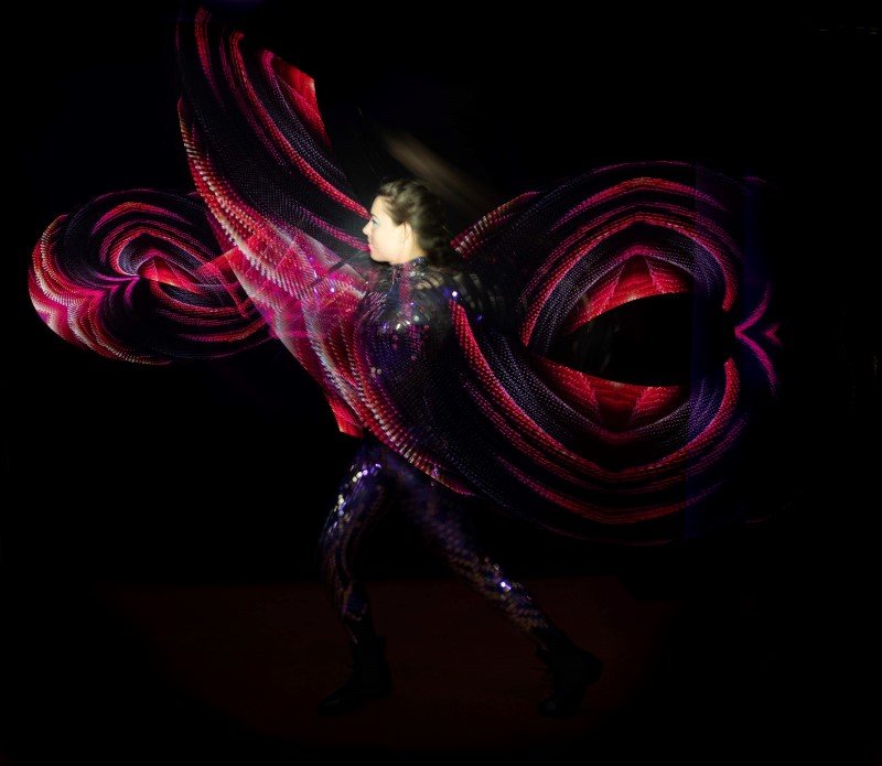 Inge Evers met visual poi's.